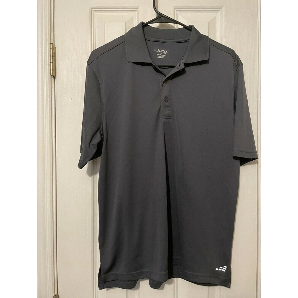 BCG Golf Men's Grey Polo Golf Shirt Size Small